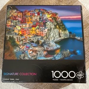 BUFFALO SIGNATURE COLLECTION CINQUE TERRE ITALY 1000 PUZZLE SIZE:26.75” X 19.75”